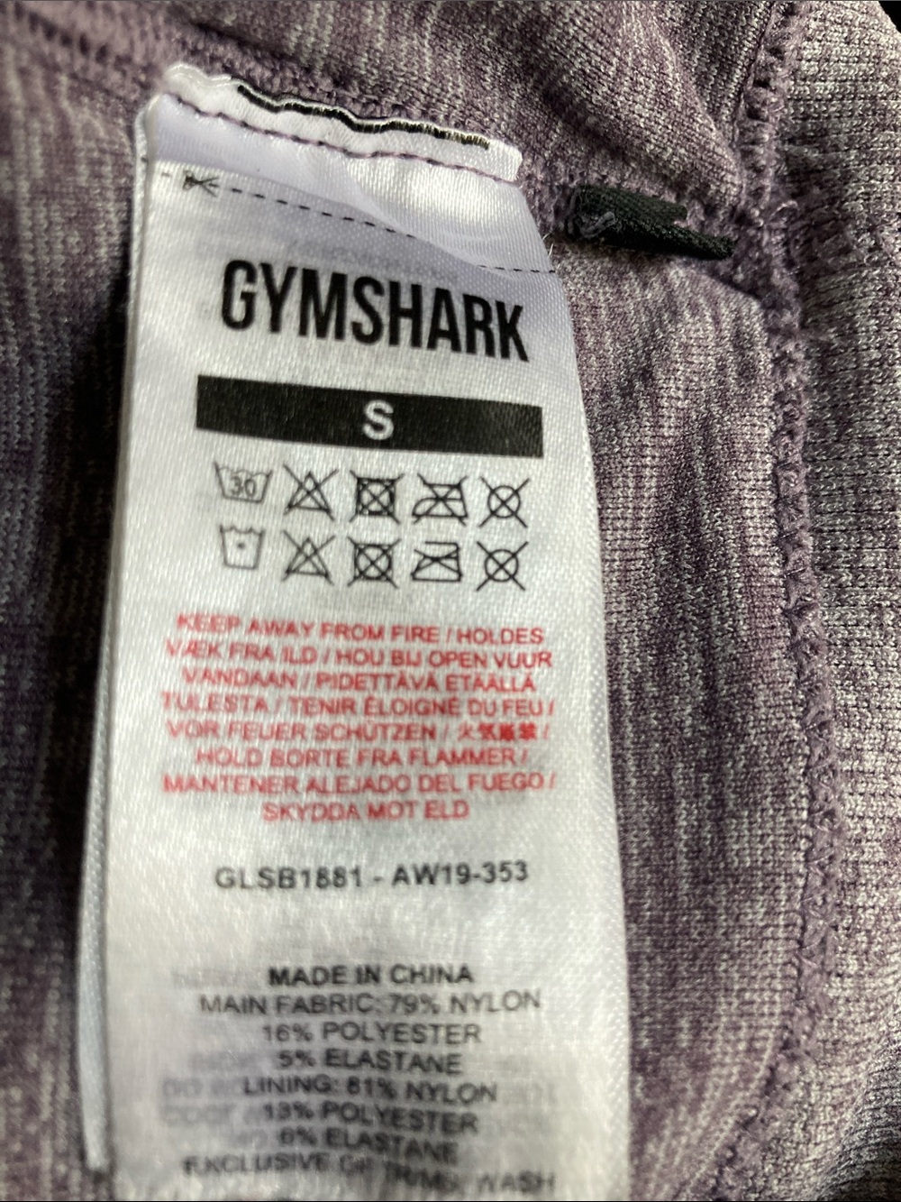 GYMSHARK ADAPT CAMO SEAMLESS SPORTS BRA Size Small in Purple EUC - Picture 4 of 4